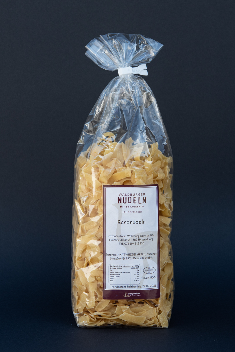 Straußen-Nudeln